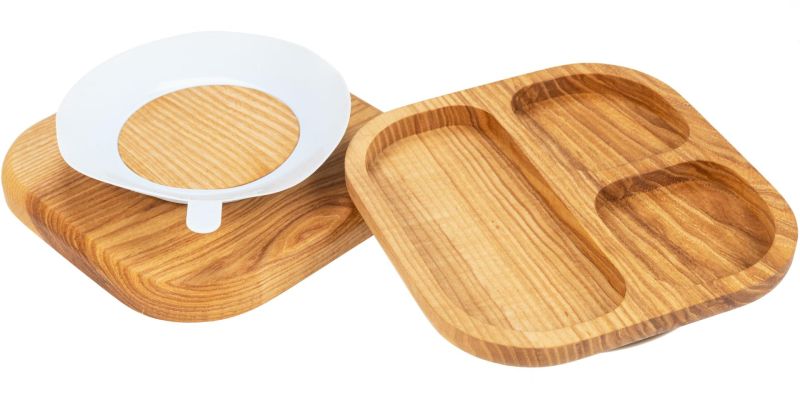 Kinderteller / Babyteller aus europäischem Eschenholz