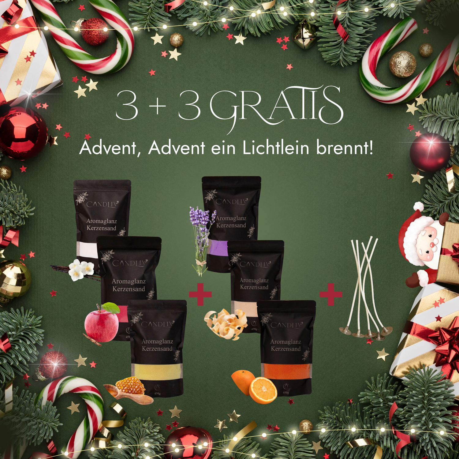 Aromaglanz Weihnachtsspecial – 3 + 3 Gratis Aktion