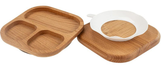 Kinderteller / Babyteller aus europäischem Eschenholz