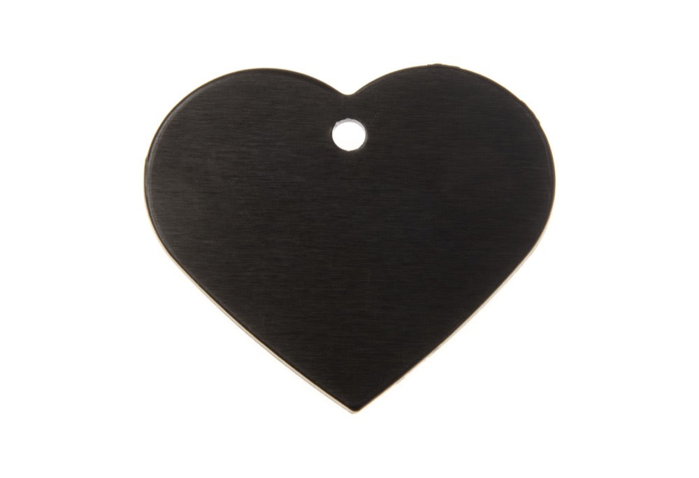 Herzförmiger Anhänger aus Aluminium mit Gravur