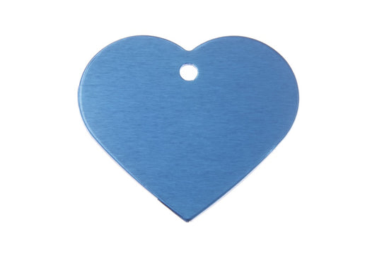 Herzförmiger Anhänger aus Aluminium mit Gravur