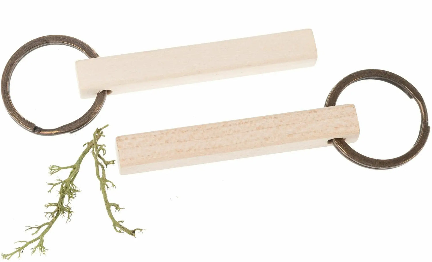 Holz Schlüsselanhänger mit Lasergravur – Ahorn, Kirsche oder Nussbaum, vierseitig gravierbar