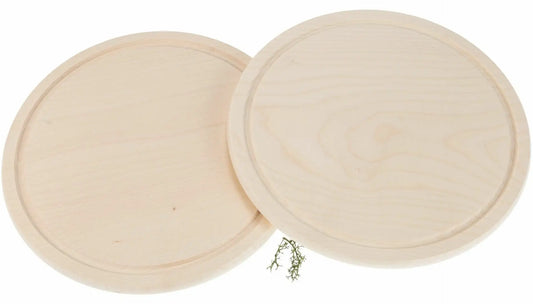 Rundes Schneidebrett mit Gravur – Ahornholz mit Saftrille – personalisierbar & nachhaltig