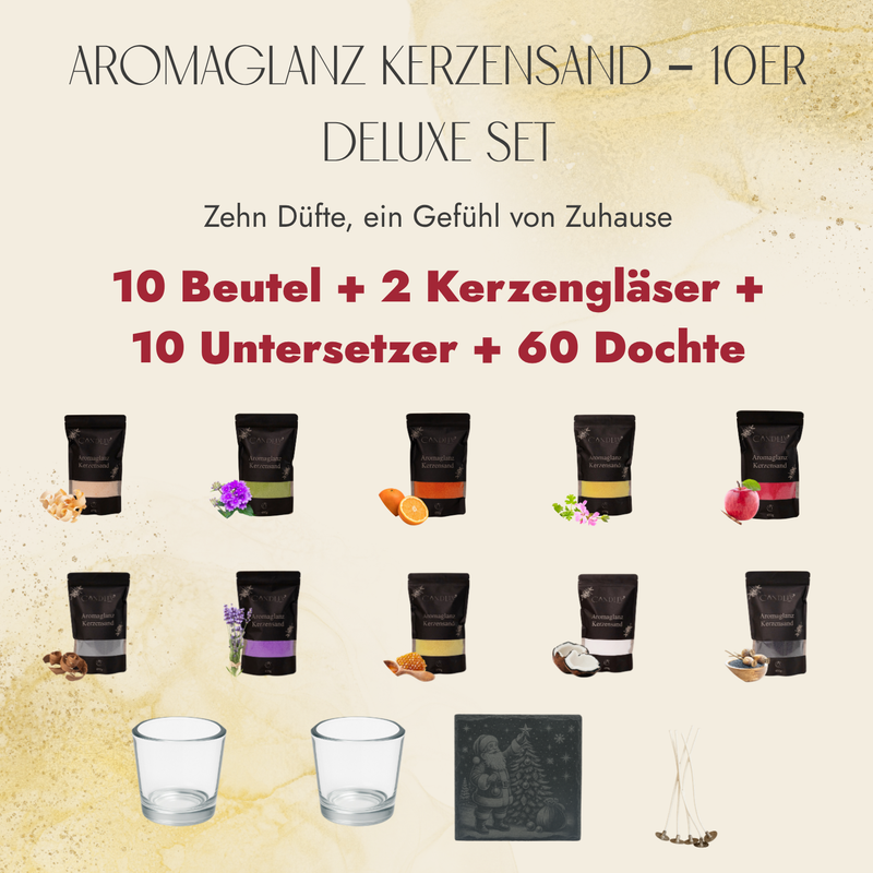 Aromaglanz Kerzensand - 10er Deluxe Set