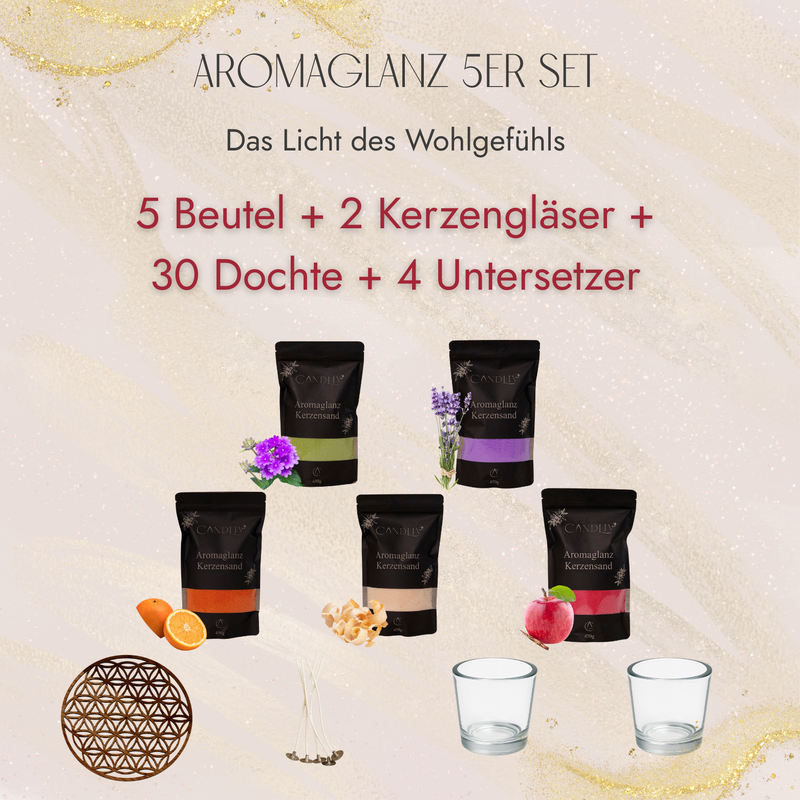 Aromaglanz Kerzensand - 5er Set