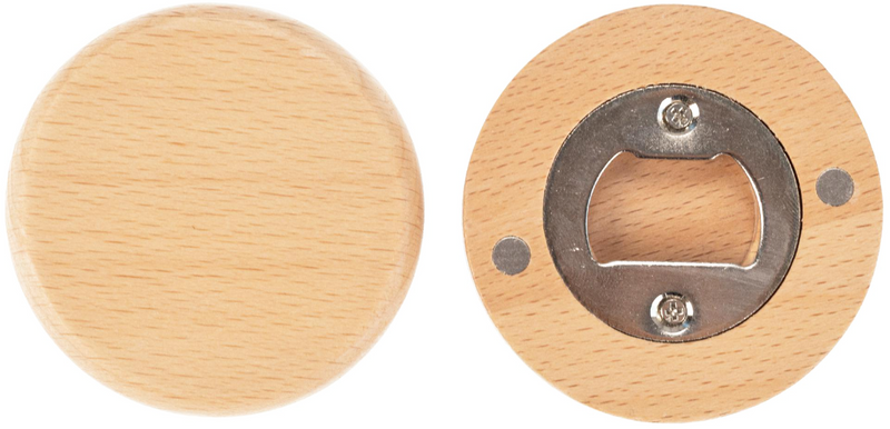 Personalisierter Flaschenöffner aus Holz mit Gravur