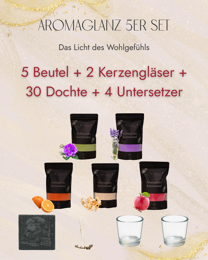 Aromaglanz Kerzensand - 5er Set