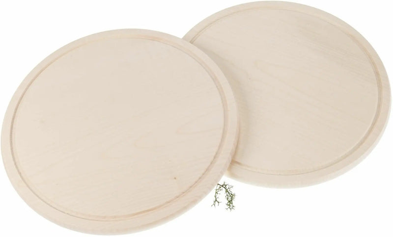 Rundes Schneidebrett mit Gravur – Ahornholz mit Saftrille – personalisierbar & nachhaltig